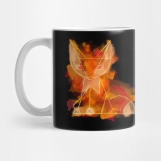 Fox Low Poly Art Watercolor Polygon Mug